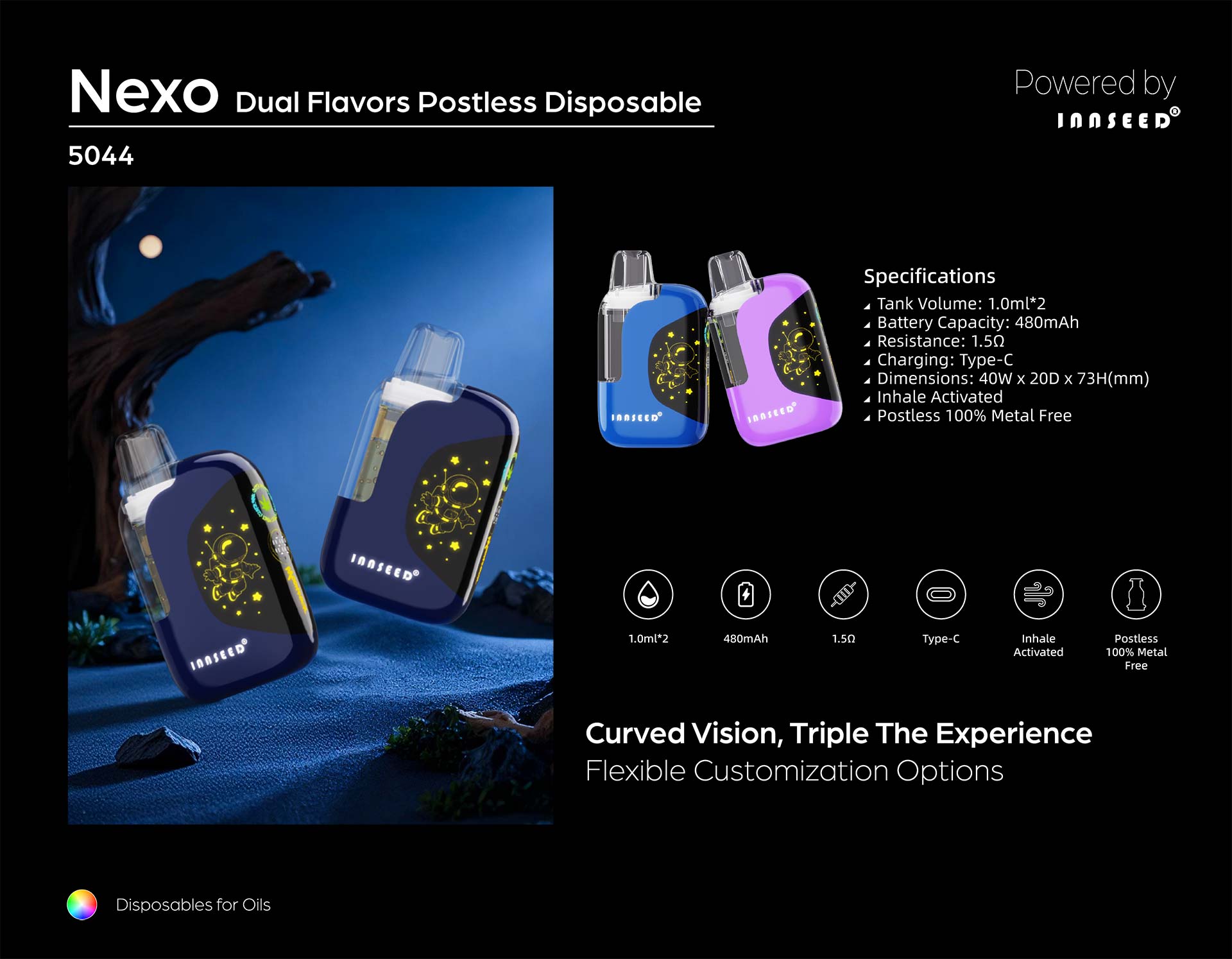 Disposable vape hardware